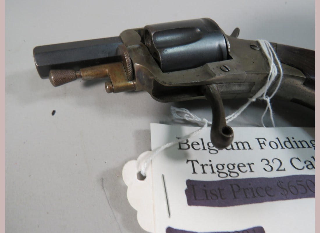 Belgium Folding Trigger 32 Cal.: GOOD COND.