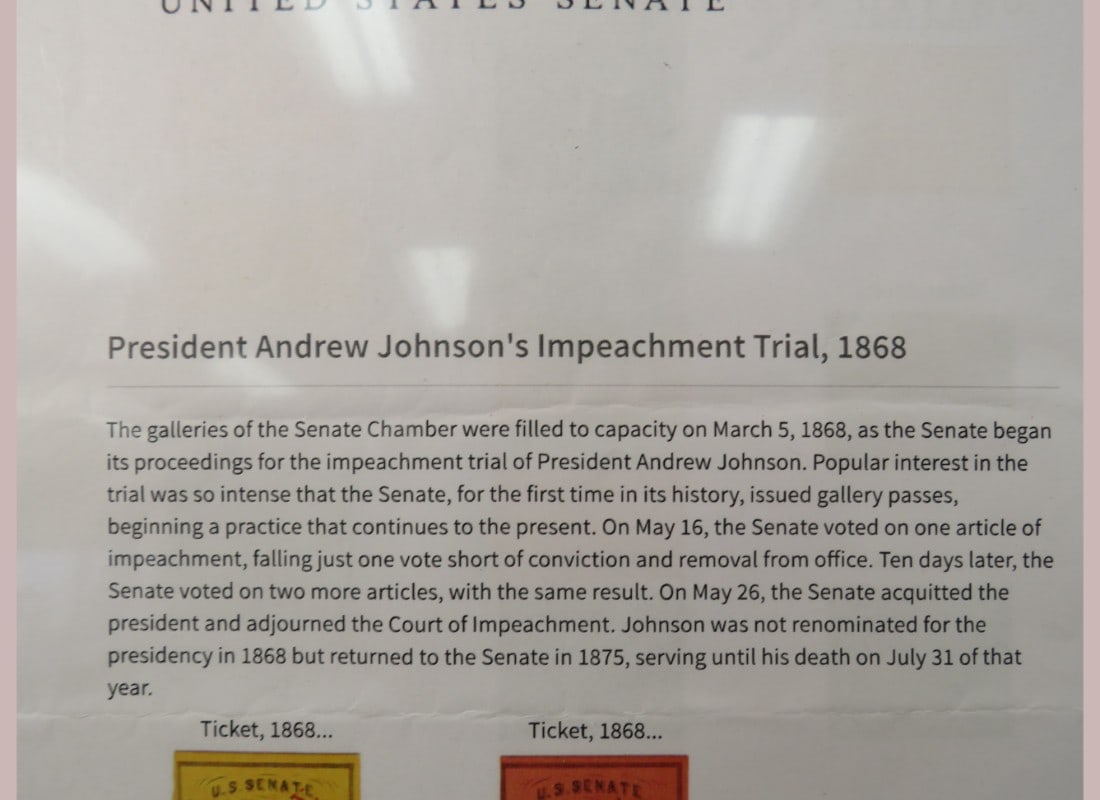 1868 Johnson Impeachment Ticket - 3