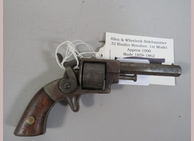 Allen & Wheelock Sidehammer 32 Rimfire Revolver