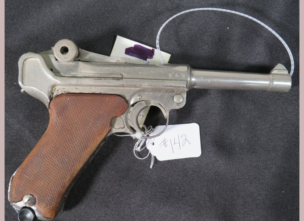 1942 Mauser 9mm: Nickle plated/Matching numbers. FFL REQUIRED TO SHIP
