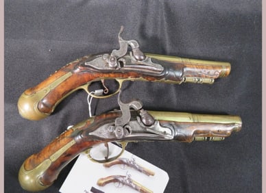 Pr. European Percussion Cap Dueling Pistols