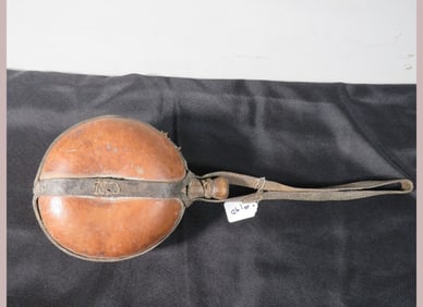 Early Leather Canteen