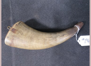 Antique Powder Horn Flask