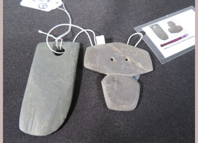 2-Native American Slate Artifacts