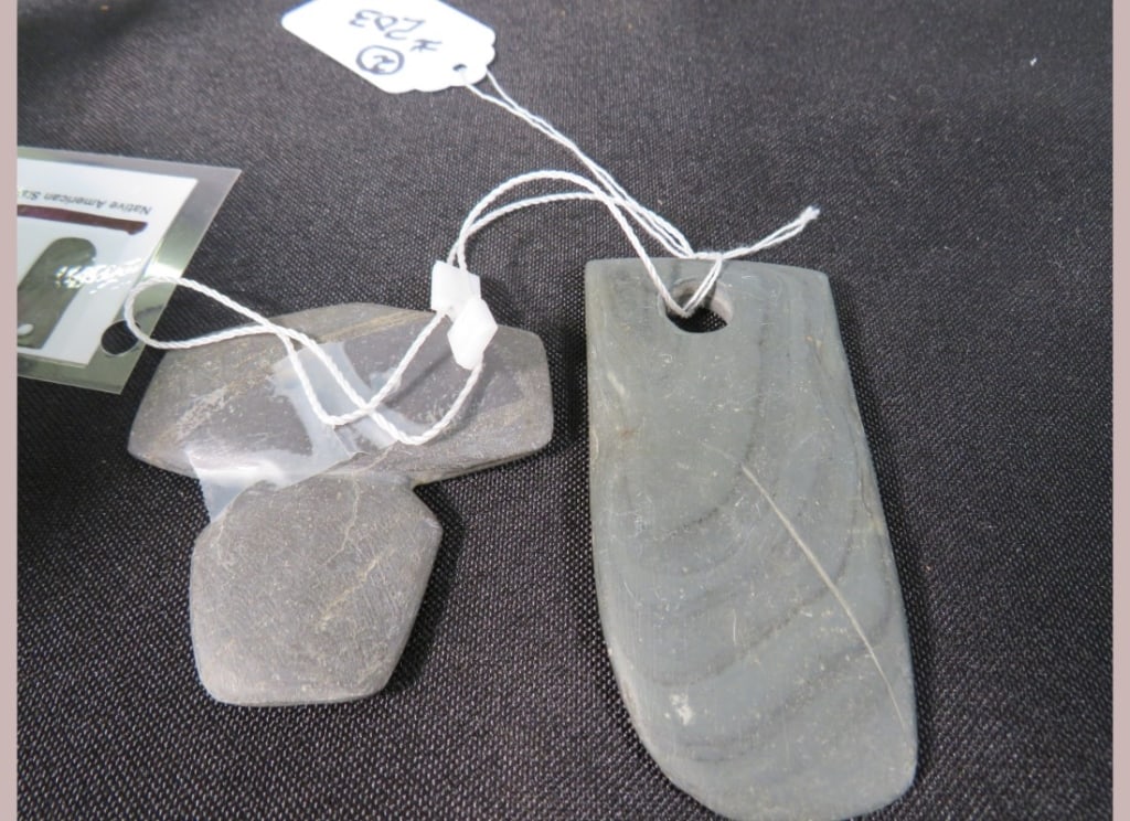 2-Native American Slate Artifacts - 3