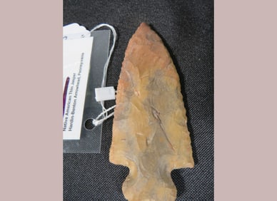 Native American Thin Jasper Hardin-Benton Arrowhead
