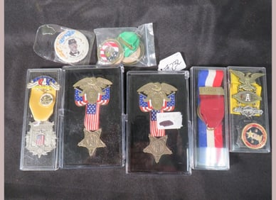 1-Lot of GAR Badges & Medals