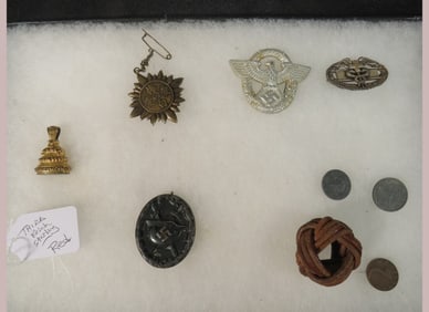 1-Lot of 3rd Reich Pins & Coins