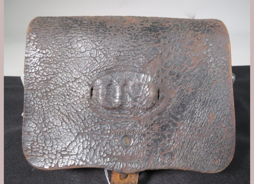 US Leather Civil War Cartidge Box: 7 x 8