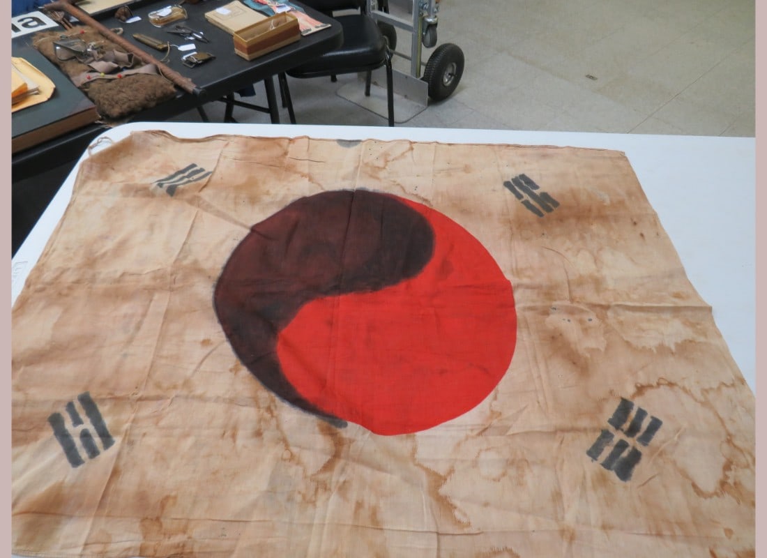 2- North Korean Flags - 2