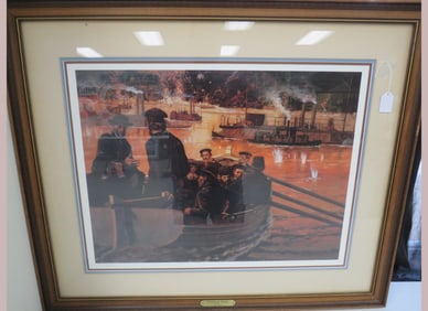 Framed Print - "Running the Gauntlet"