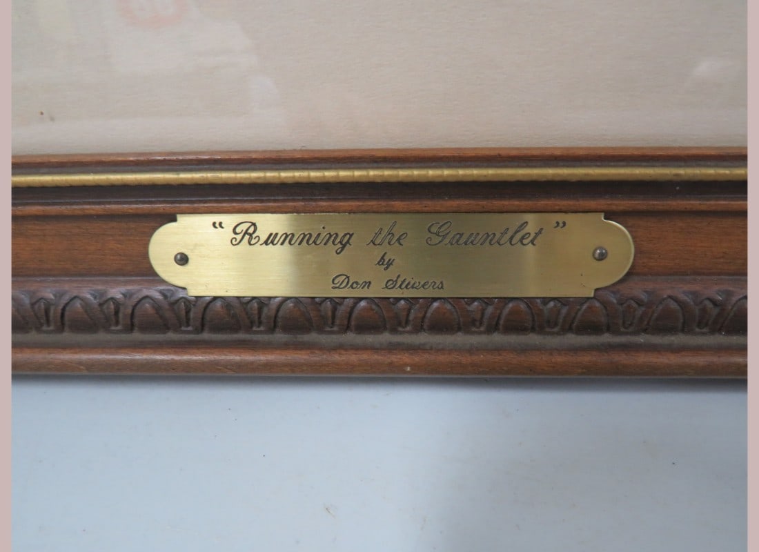 Framed Print - "Running the Gauntlet" - 4