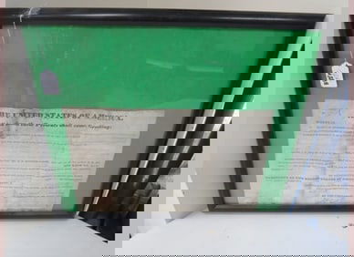 Framed 1839 Land Grant