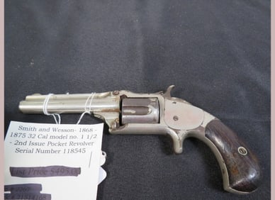S&W 1868-75 Pocket Revolver 32cal Model 1 -2nd issue