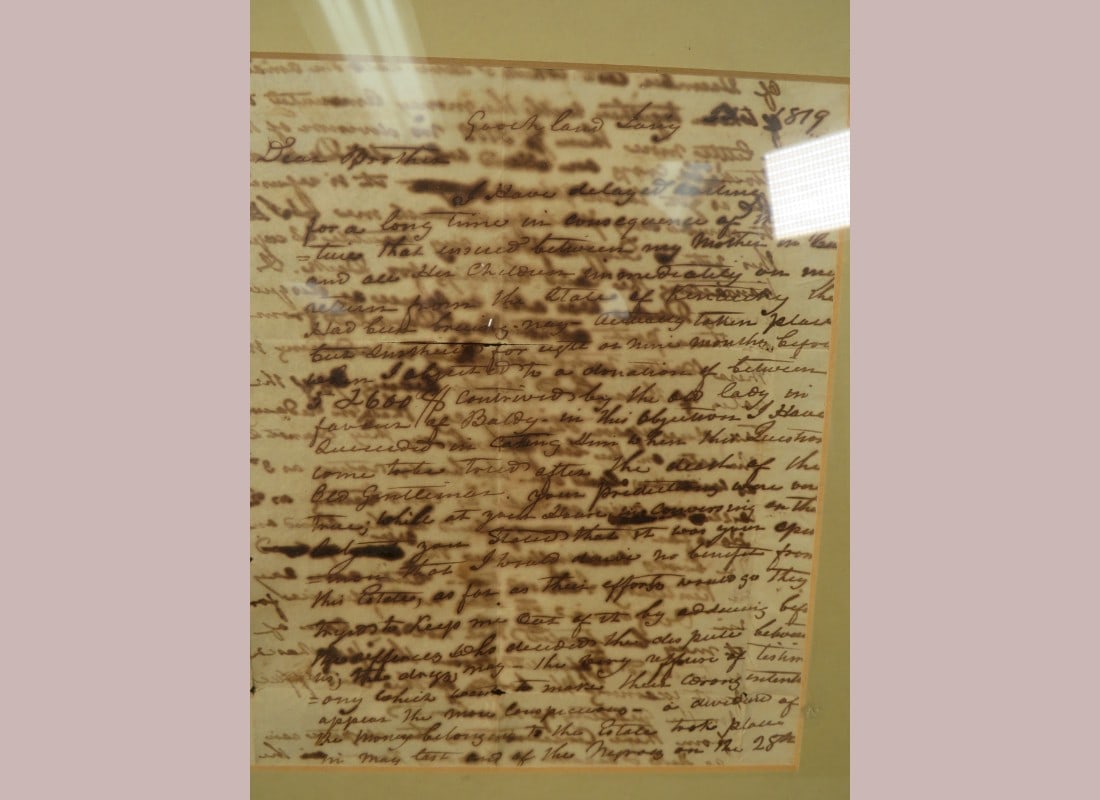 Framed KY Letter - 3