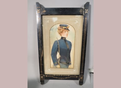 Framed Female Soldier Print