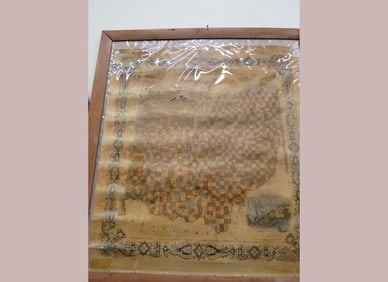 Framed Ohio Counties Map