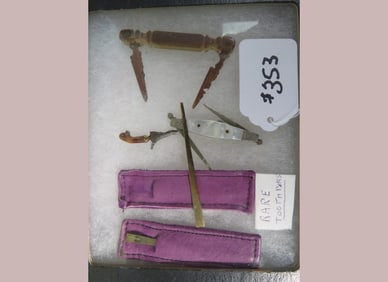 RARE Civil War Toothpicks & Holders