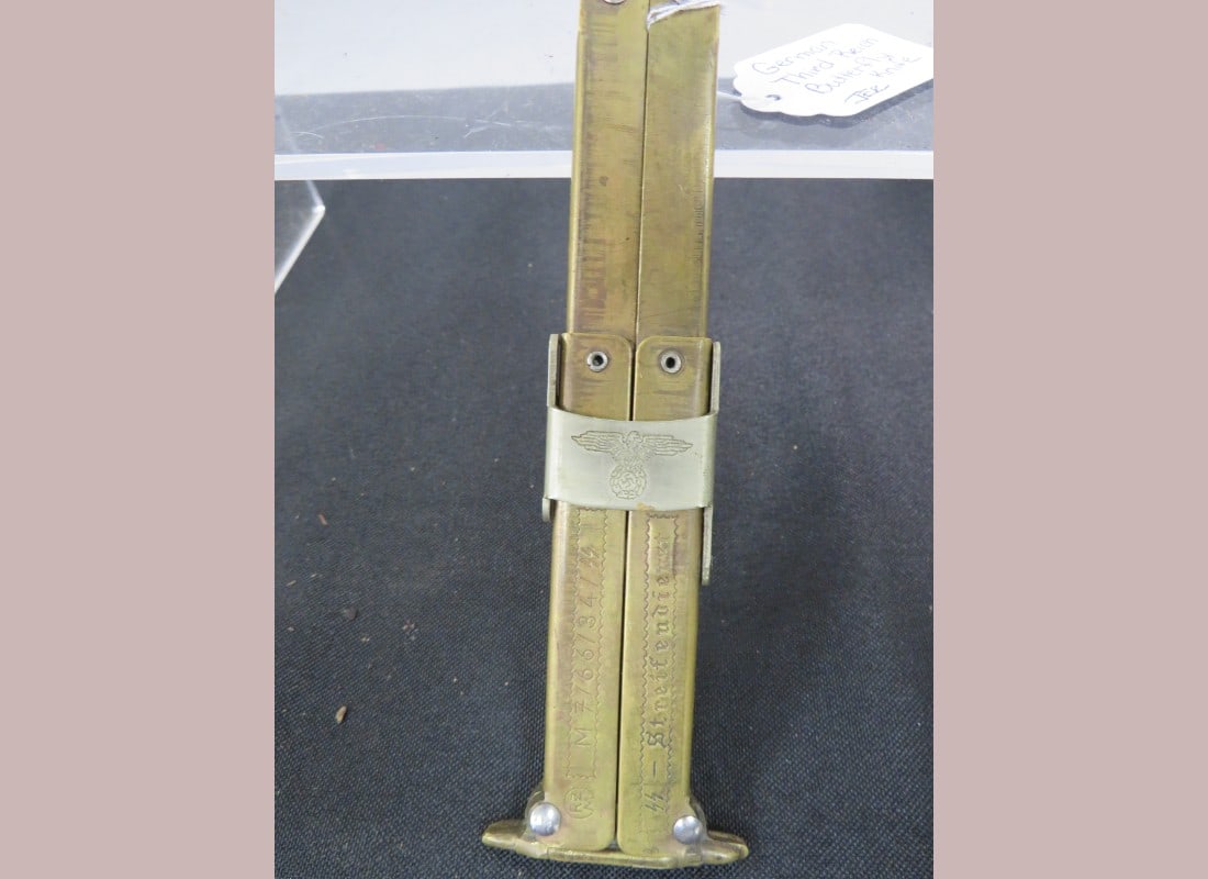 German 3rd Reich Butterfly Knife: Metal Good cond.