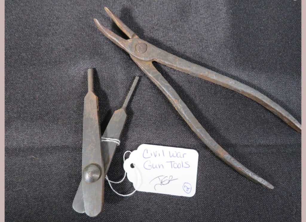 Civil War Forged Gun Tools: 2 pc. Metal-age appropriate wear