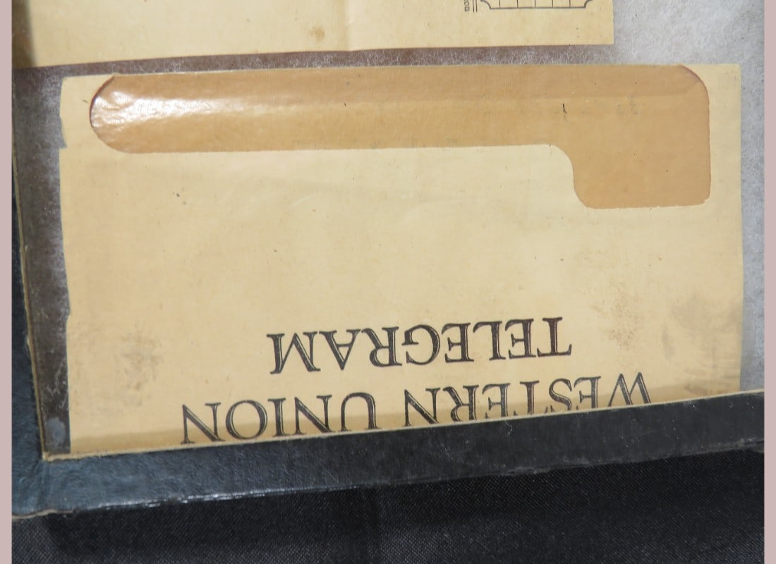 1973 Western Union Telegram - Framed - 3