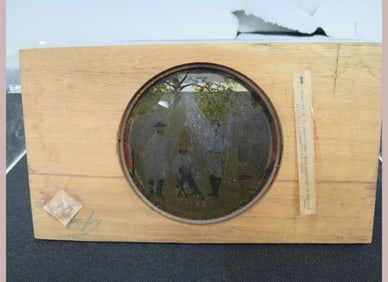 Framed Colored Slide of Gen. Burnside