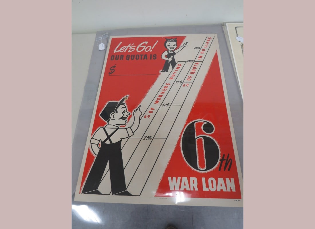 6th War Loan Poster: Let's Go?Our Quota is