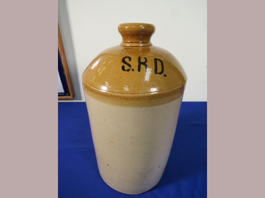 French Antique British Army Stoneware Jar (1 of 6)