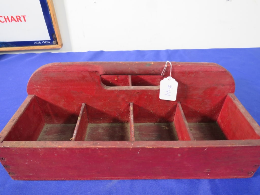 Early Red Cutlery Tray - 2