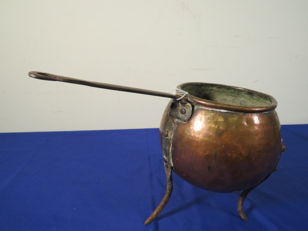 Early Copper 3 legged Caldron - 2