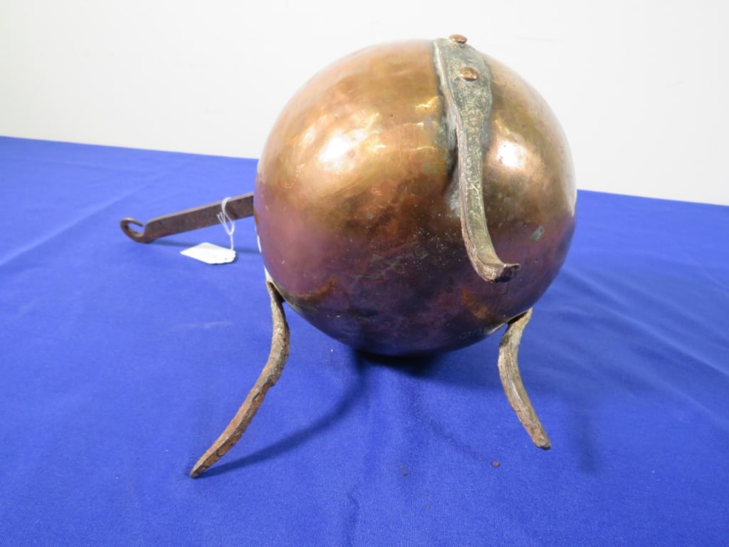 Early Copper 3 legged Caldron - 5