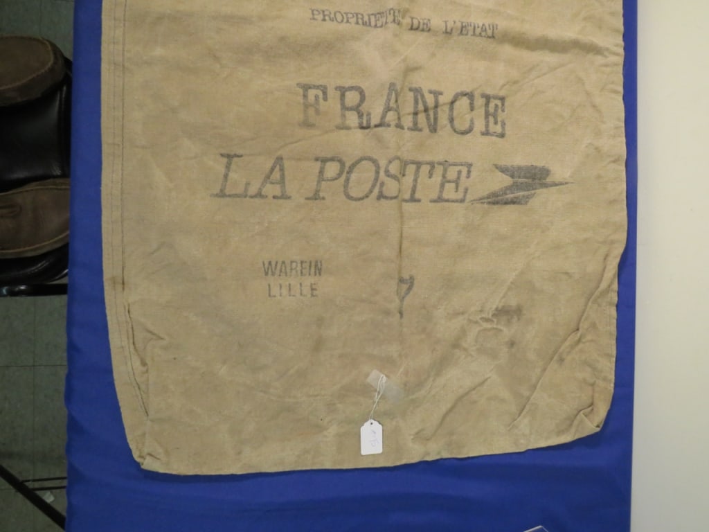 Burlap La Poste French Mailbag - 4