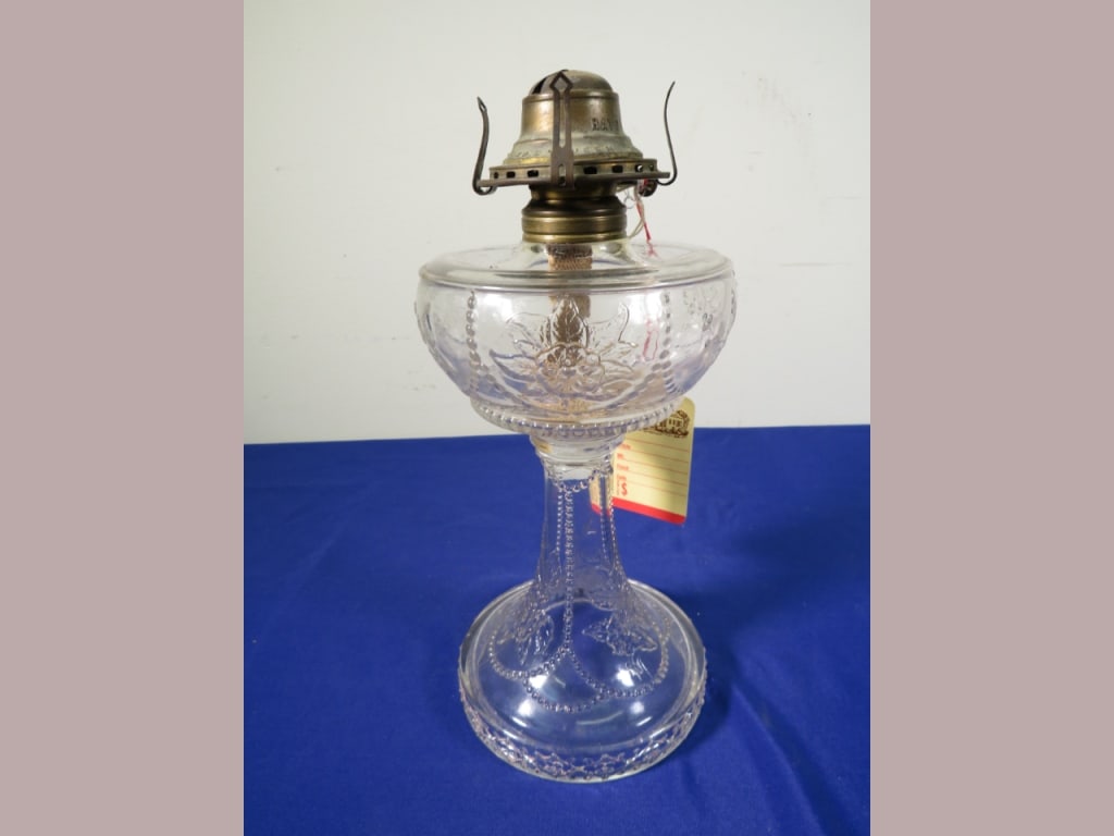 Greentown Glass Kerosene Lamp (1 of 5)