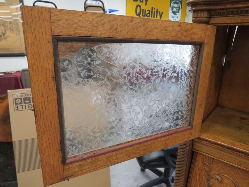 Oak Secretary Bookcase - 6