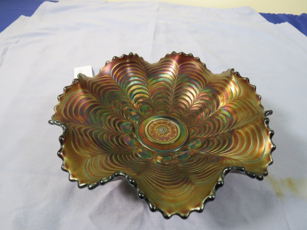 Northwood Carnival Glass Amethyst Nipper Bowl: No cracks or chips