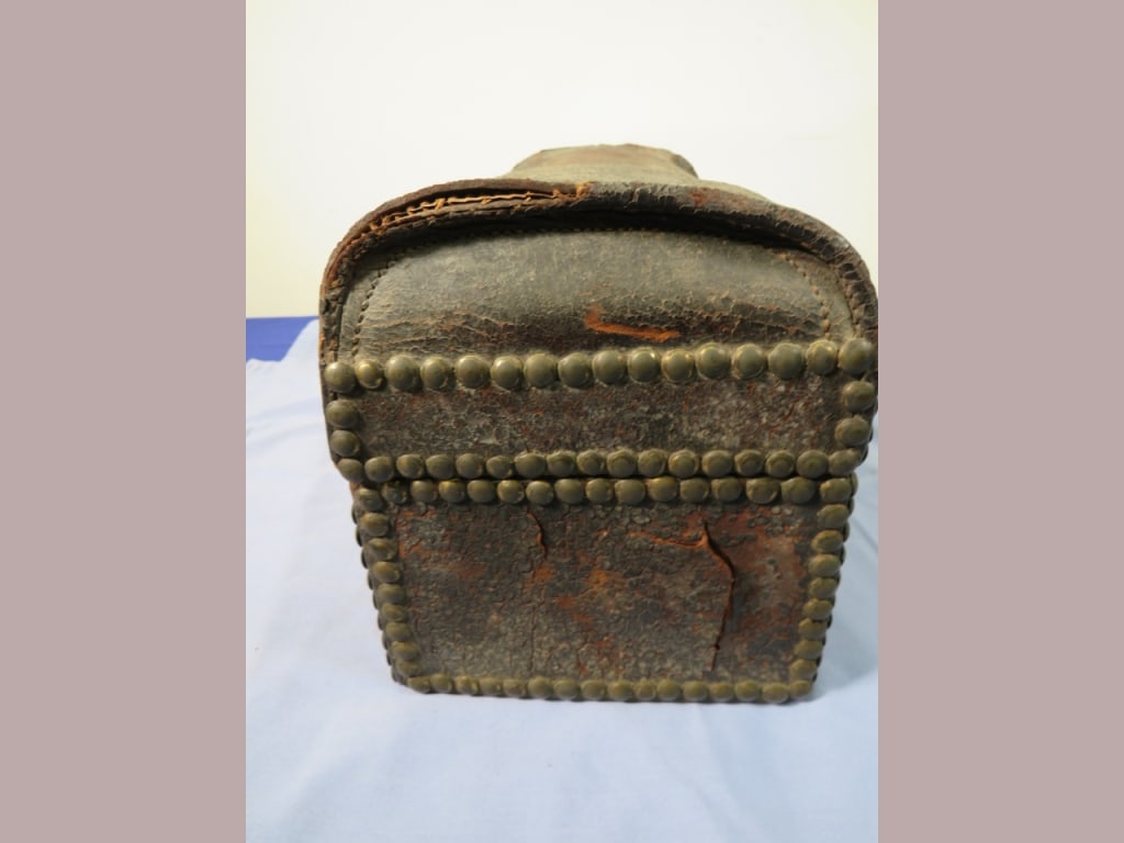 Early Leather Letter Box - 7