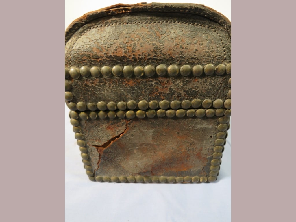 Early Leather Letter Box - 9