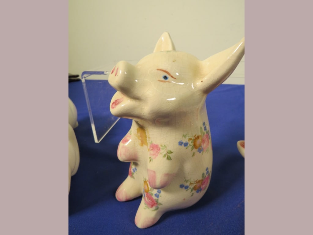 4-Ceramic Pig Banks - 12