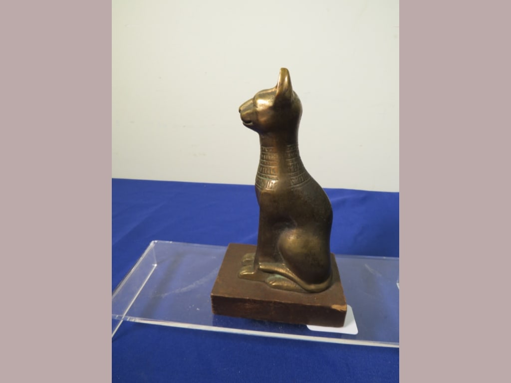 Bronze Cat "Cifert Par Lab Peloille" Statue - 3