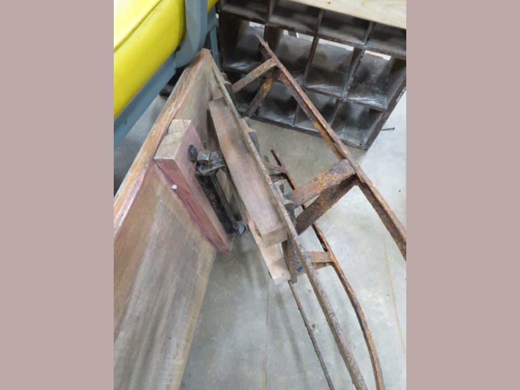 Primitive Antique Wood Pull Sled - 9