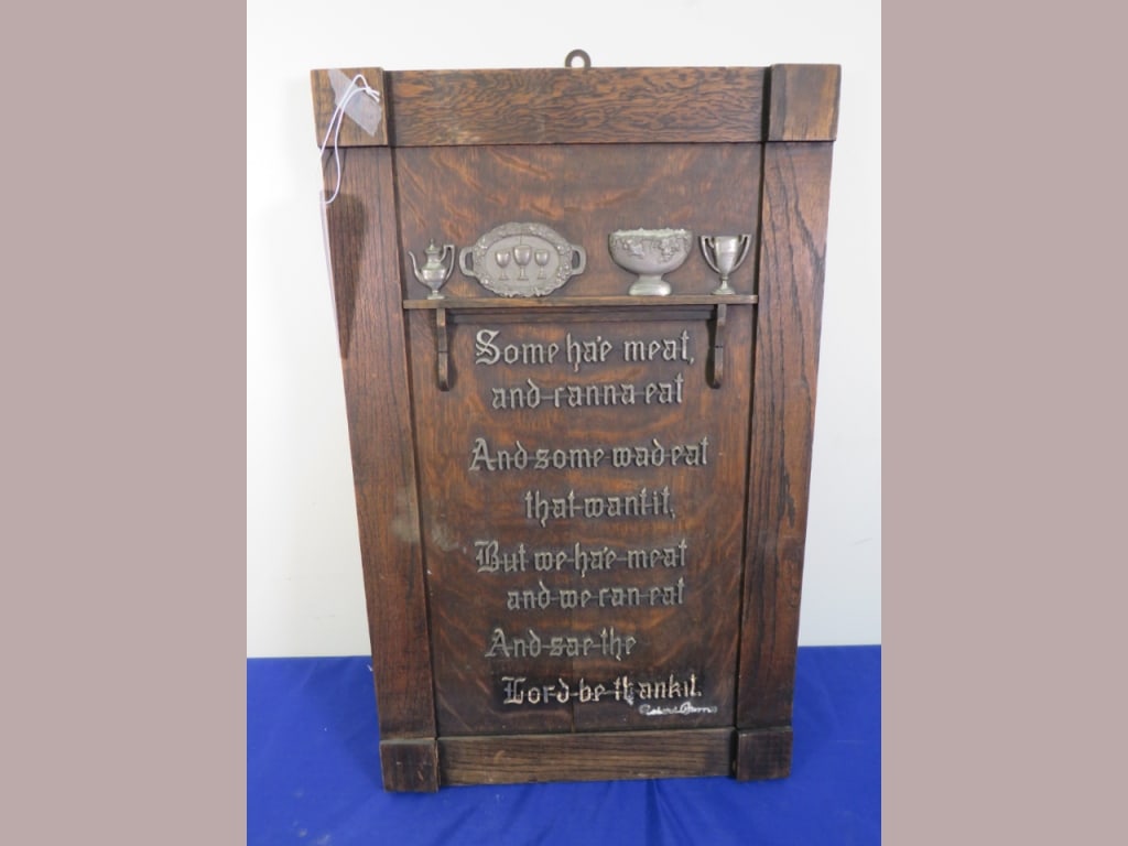 Wooden Wall Hanging - Scottish Prayer: 24 x 15