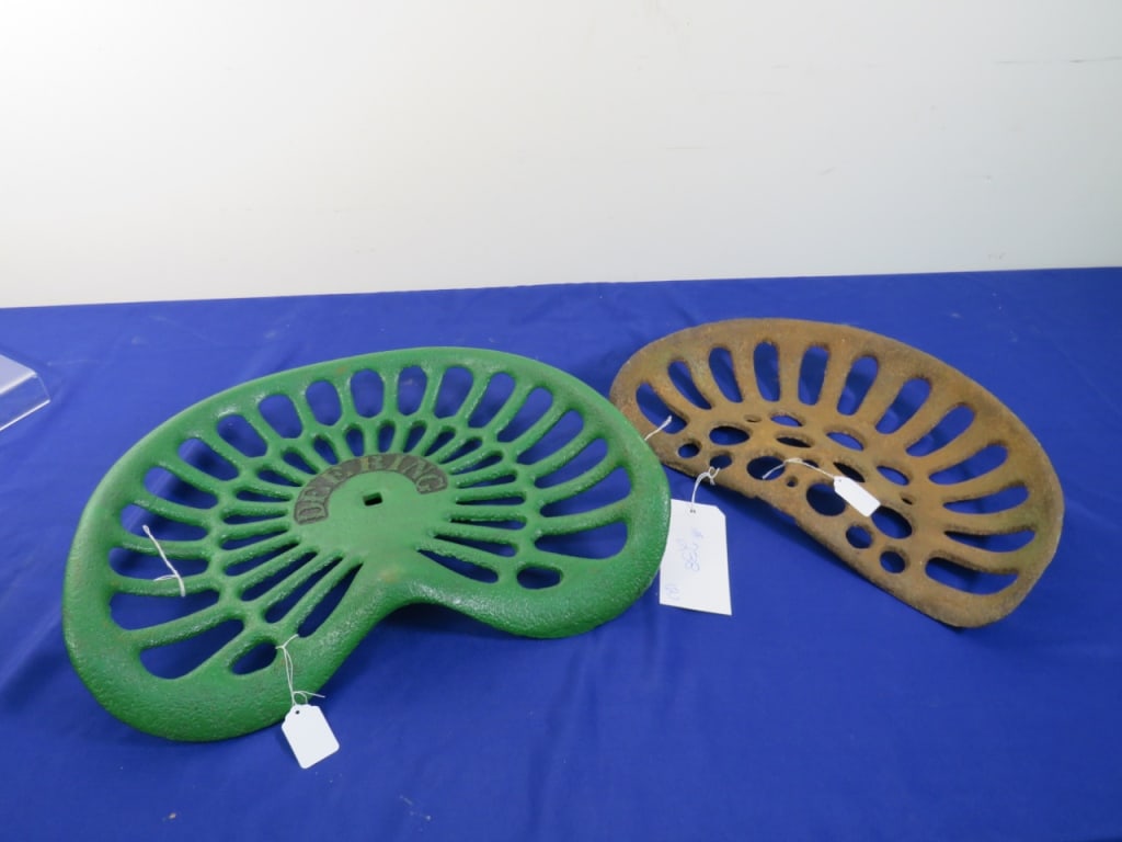 2-CI Implement Seats: 1 marked Deering 15 x 18