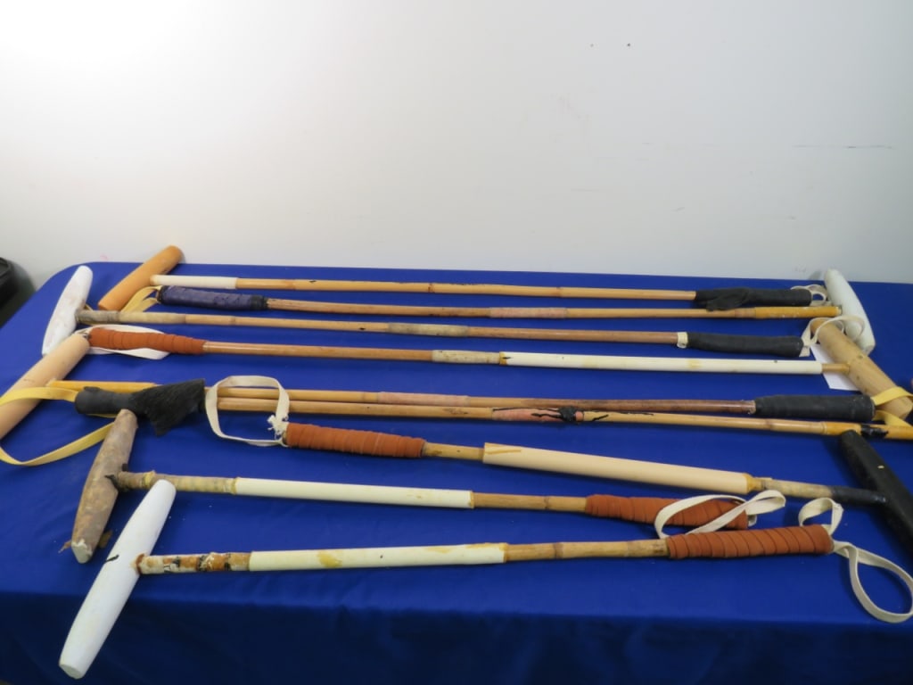 9-pcs Misc Polo Mallets: 53"L max