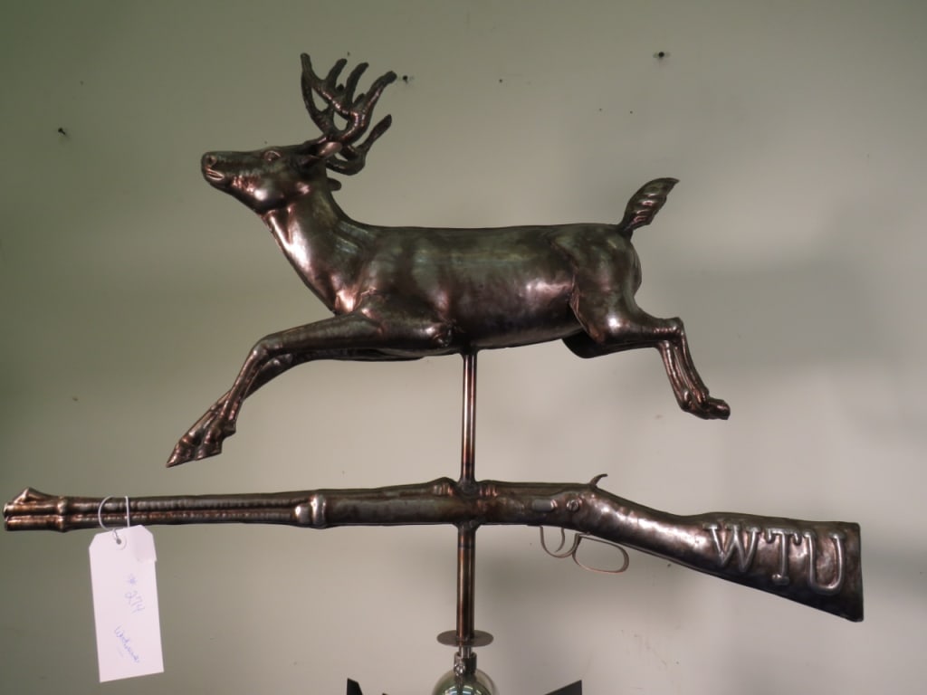 WTU Deer/Gun Weathervane - 3