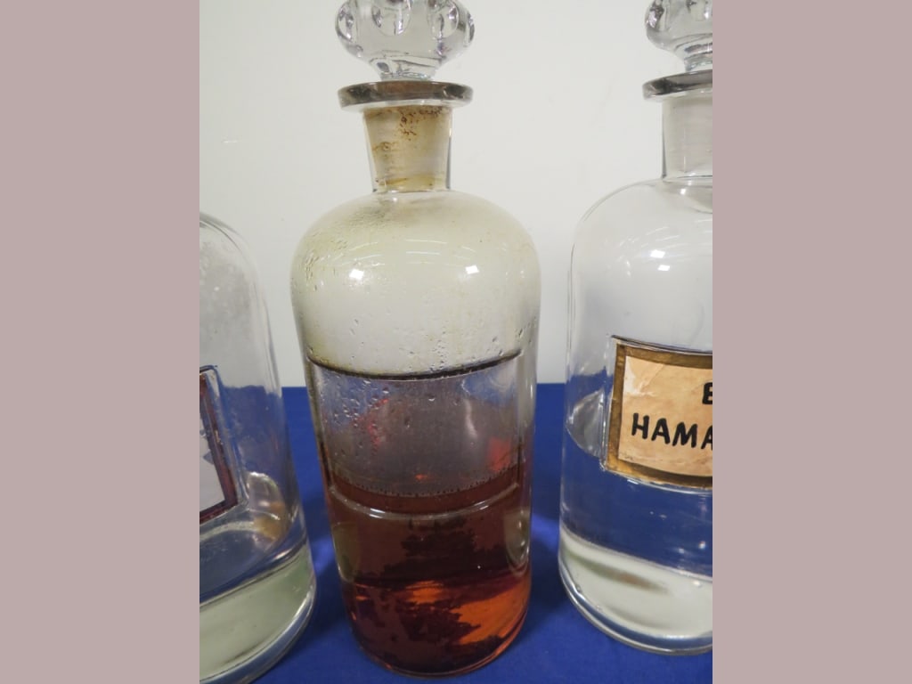 3-Apothecary Bottles - 3