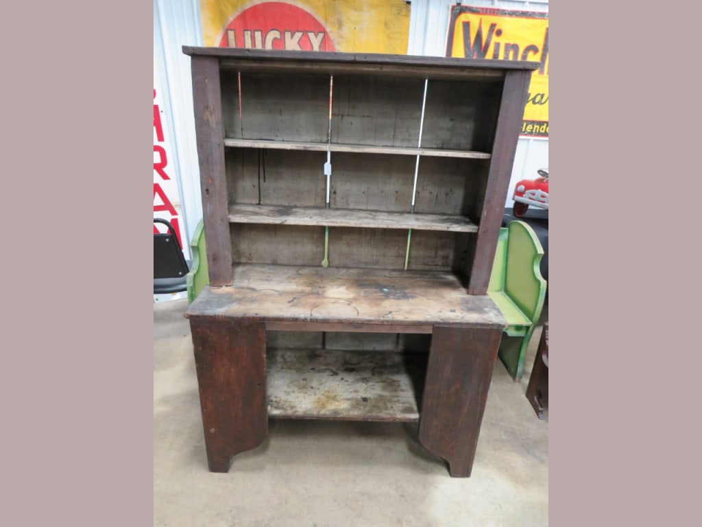 Early Primitive Stepback Crock Cabinet (1 of 6)