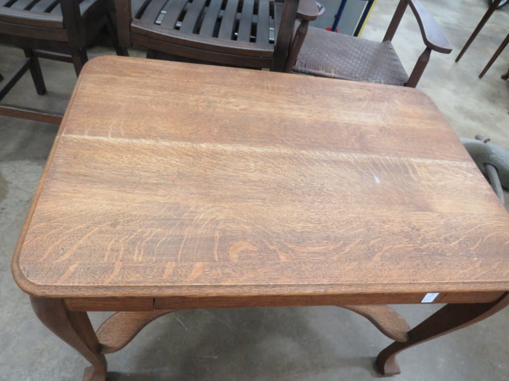 Early Oak Library Table - 2