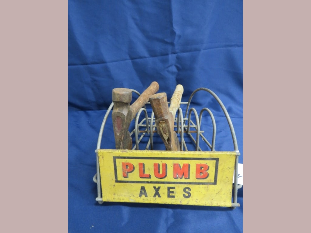 Plumb Axes Rack: w/ 2 Axes 8 x 12 x 13