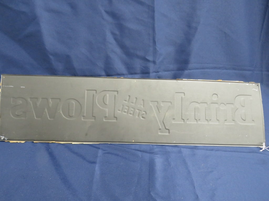 NOS Brinly Plows Sign - 4