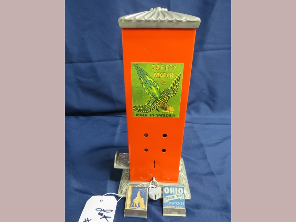 Safety Match Dispenser: 13 x 6 x 5